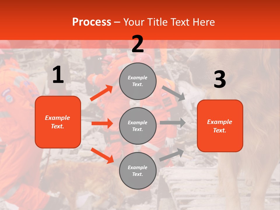 Ruined Police Fire Department PowerPoint Template