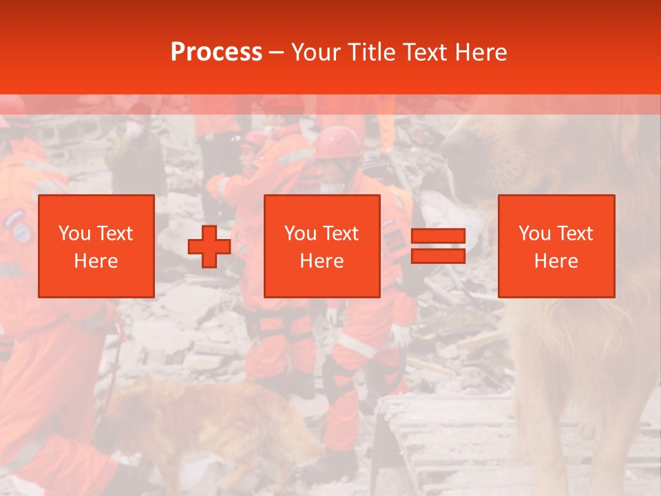 Ruined Police Fire Department PowerPoint Template