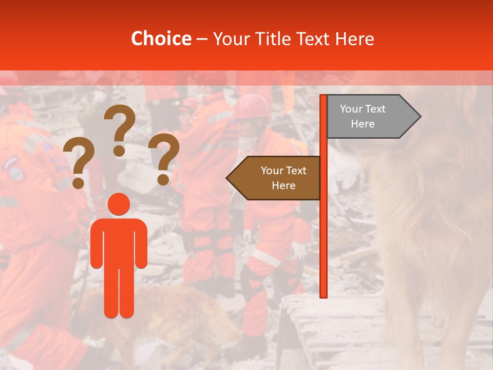 Ruined Police Fire Department PowerPoint Template