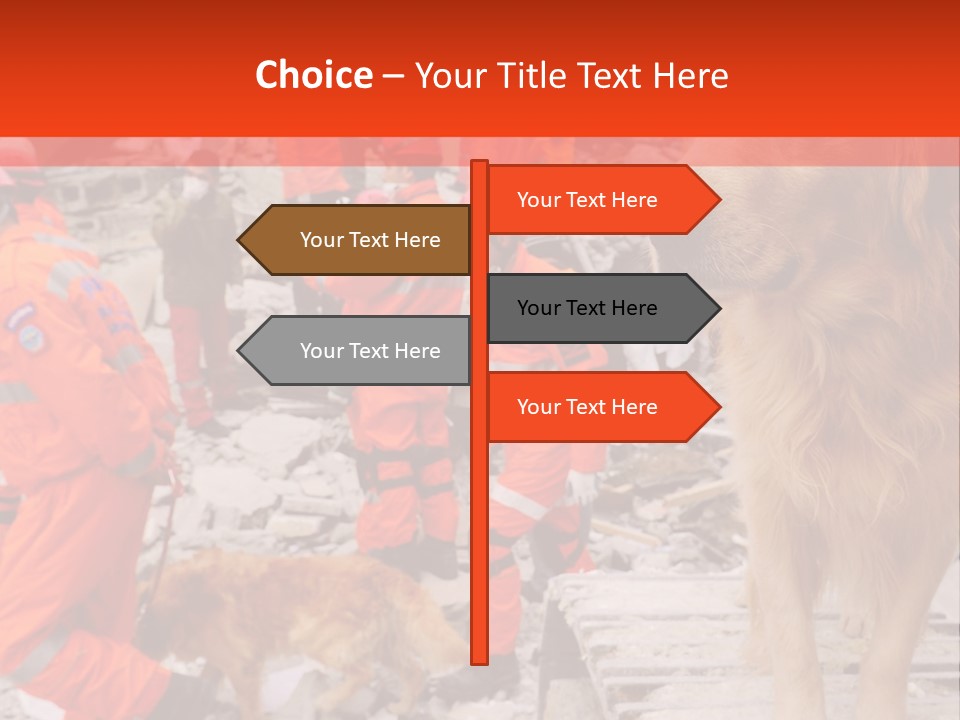 Ruined Police Fire Department PowerPoint Template