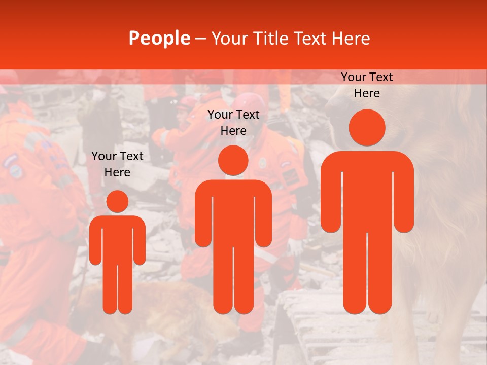 Ruined Police Fire Department PowerPoint Template