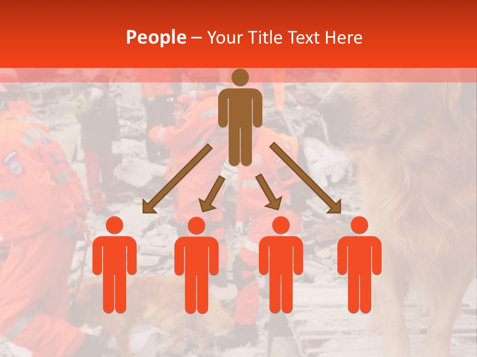 Ruined Police Fire Department PowerPoint Template