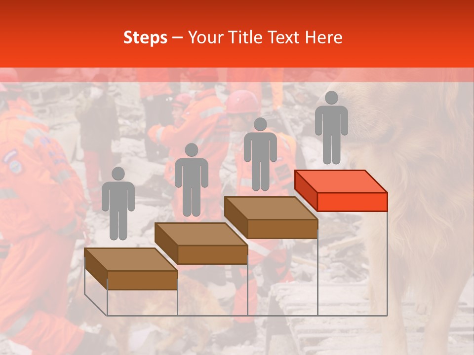 Ruined Police Fire Department PowerPoint Template