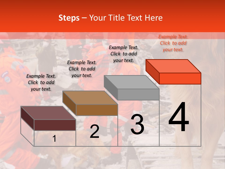 Ruined Police Fire Department PowerPoint Template