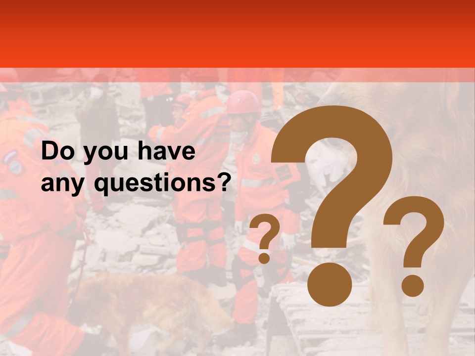 Ruined Police Fire Department PowerPoint Template