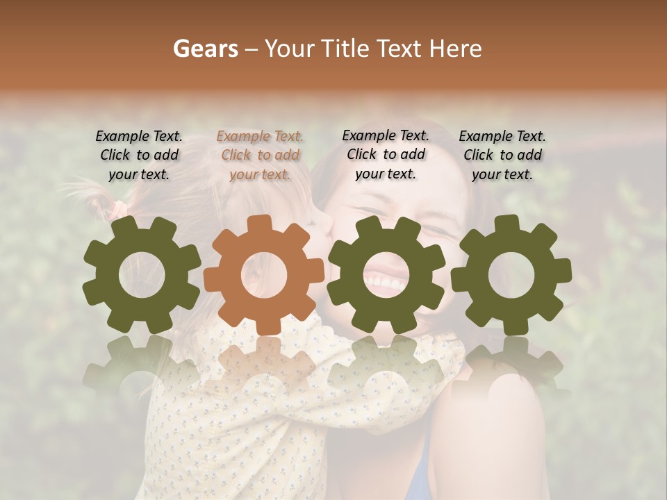 Laugh Grass Childhood PowerPoint Template