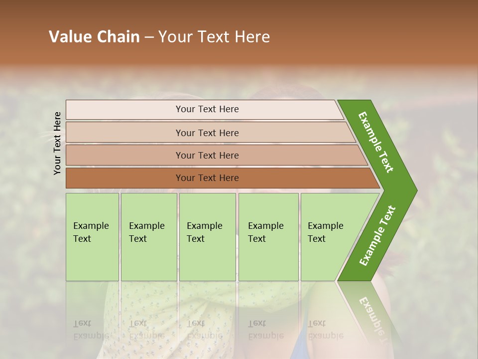 Laugh Grass Childhood PowerPoint Template