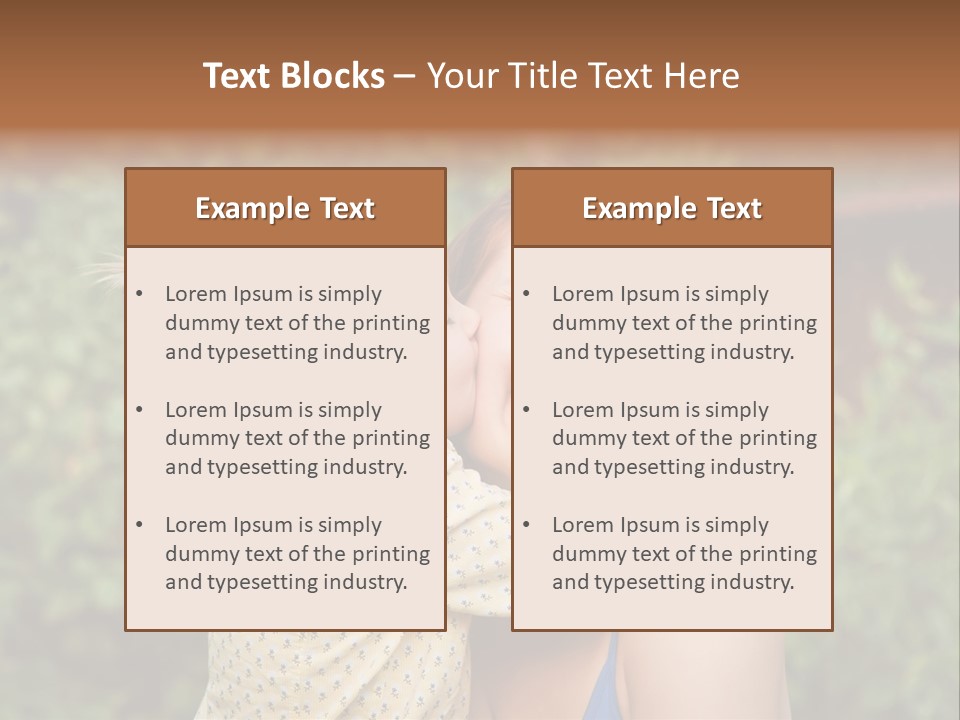 Laugh Grass Childhood PowerPoint Template