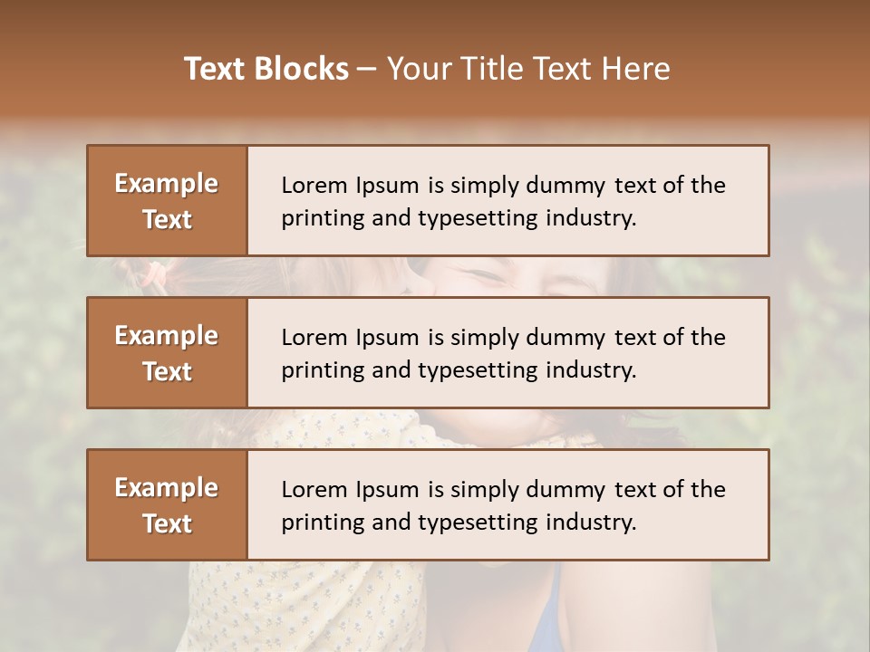 Laugh Grass Childhood PowerPoint Template