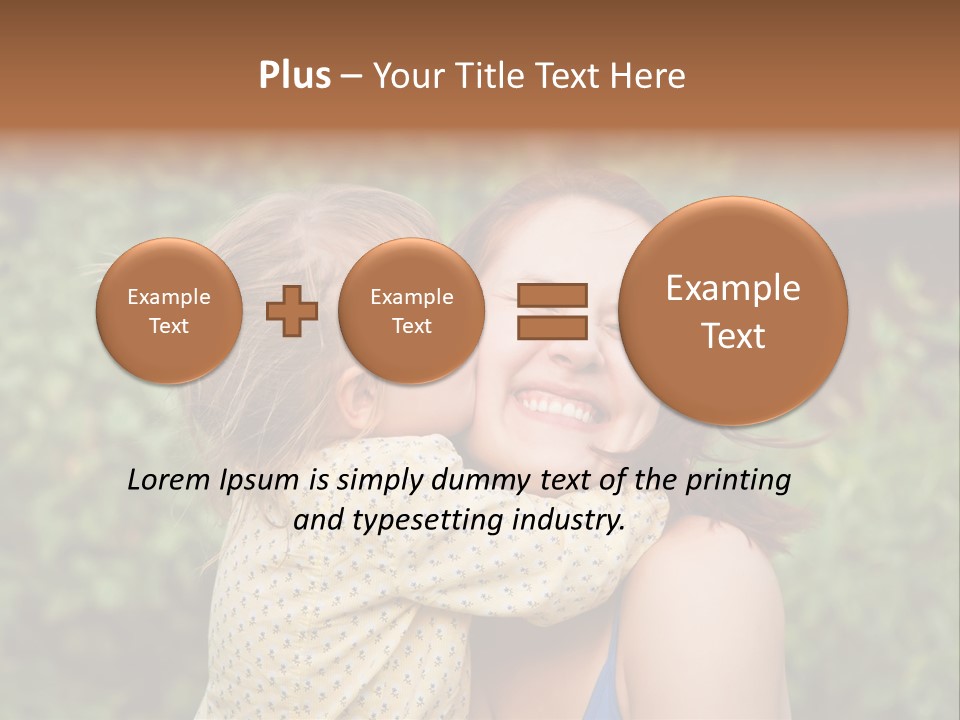 Laugh Grass Childhood PowerPoint Template