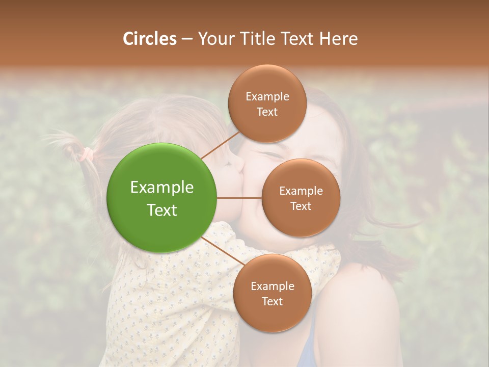 Laugh Grass Childhood PowerPoint Template