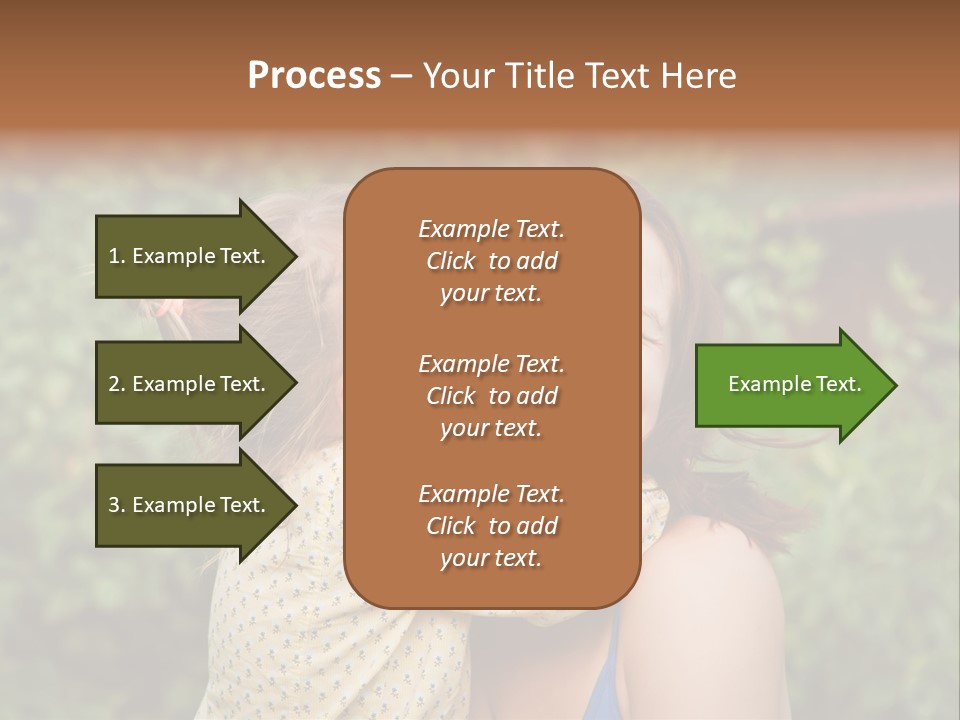 Laugh Grass Childhood PowerPoint Template