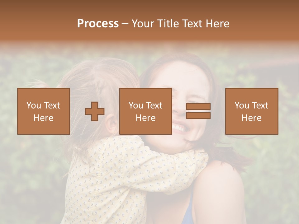 Laugh Grass Childhood PowerPoint Template