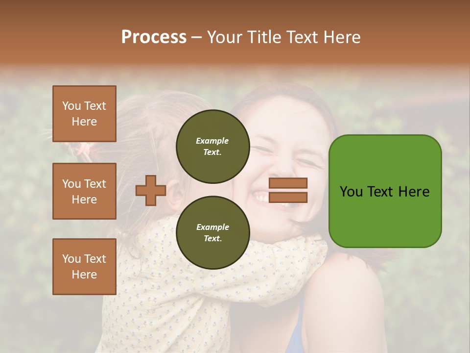 Laugh Grass Childhood PowerPoint Template