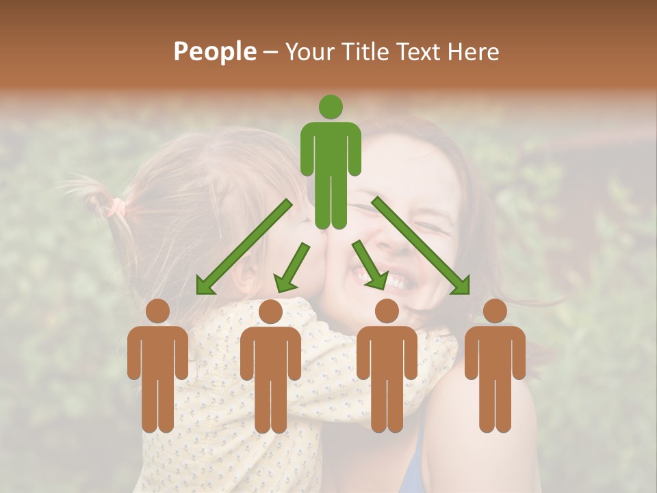 Laugh Grass Childhood PowerPoint Template