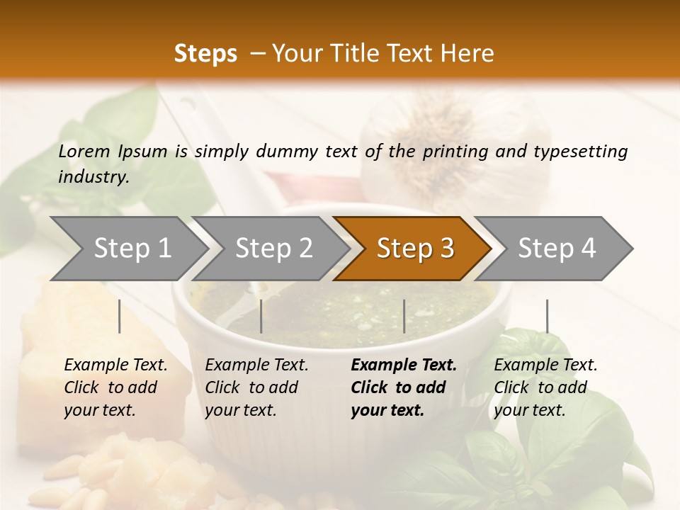 Dinner Grana Padano Lunch PowerPoint Template