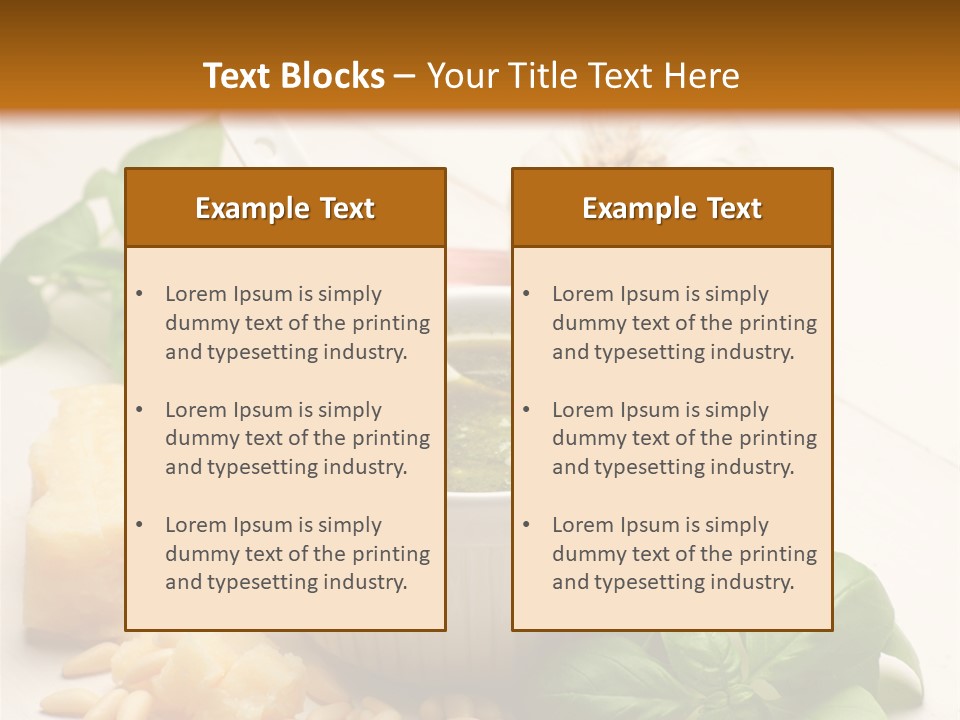 Dinner Grana Padano Lunch PowerPoint Template