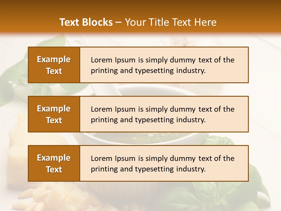 Dinner Grana Padano Lunch PowerPoint Template