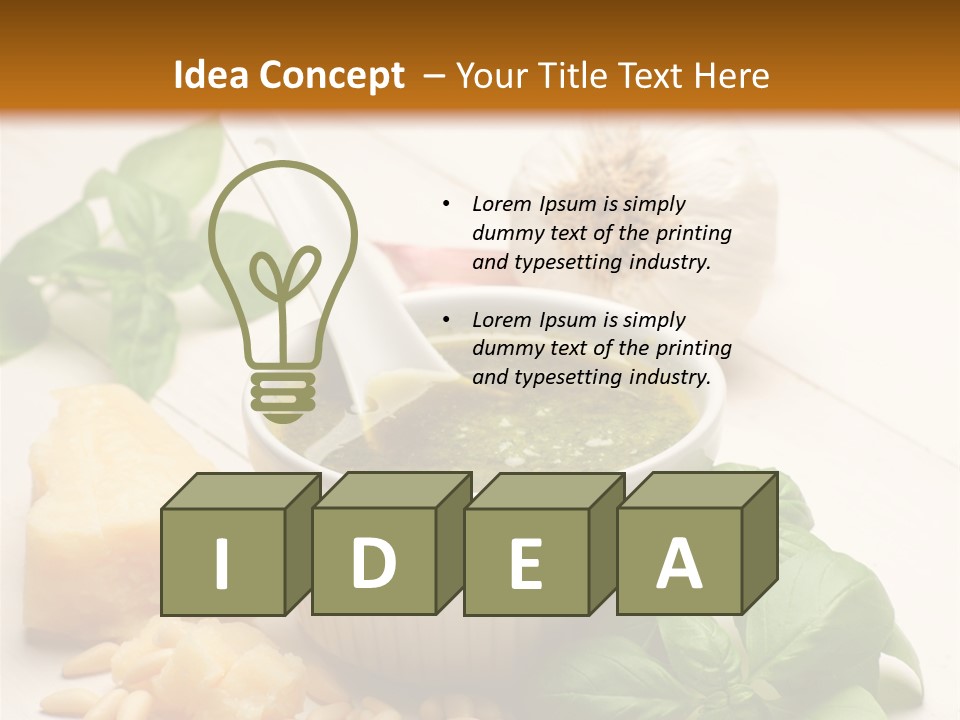 Dinner Grana Padano Lunch PowerPoint Template