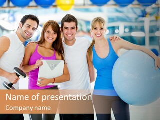 Lifestyle Women Sportswear PowerPoint Template