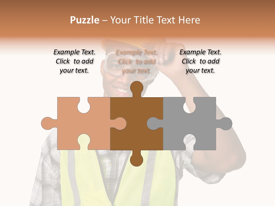 Blue Collar Occupation Goggles PowerPoint Template