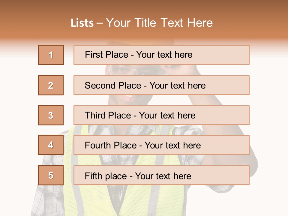 Blue Collar Occupation Goggles PowerPoint Template