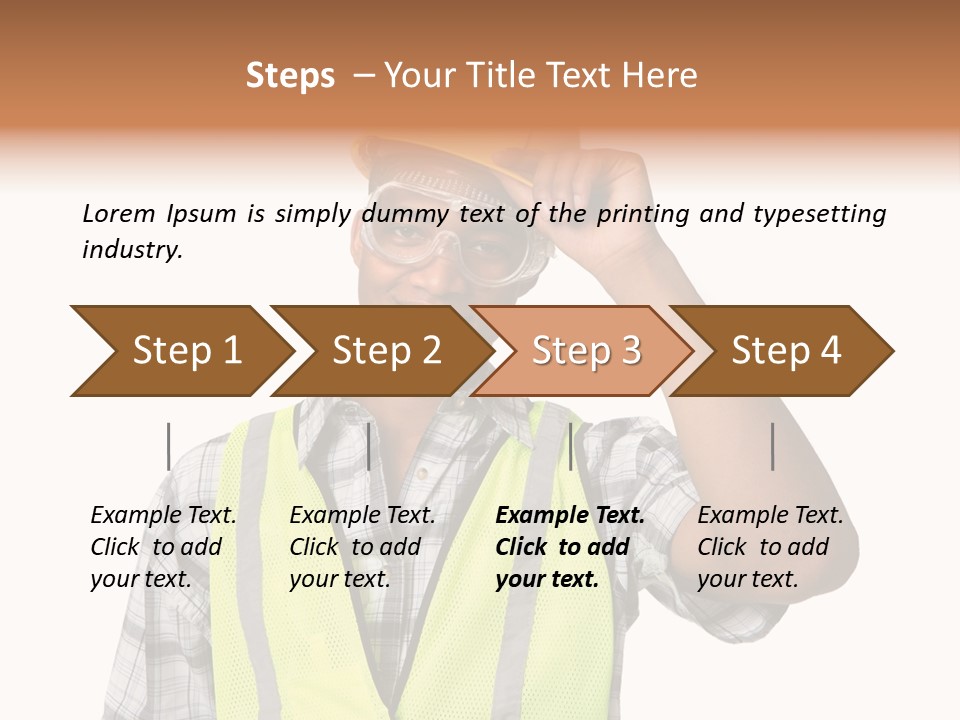 Blue Collar Occupation Goggles PowerPoint Template