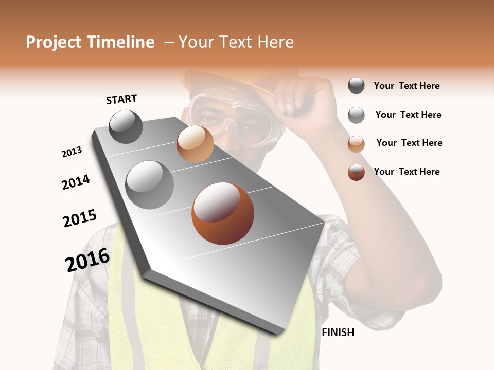 Blue Collar Occupation Goggles PowerPoint Template