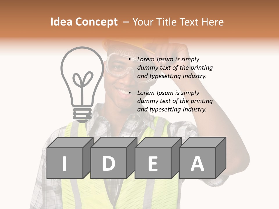 Blue Collar Occupation Goggles PowerPoint Template