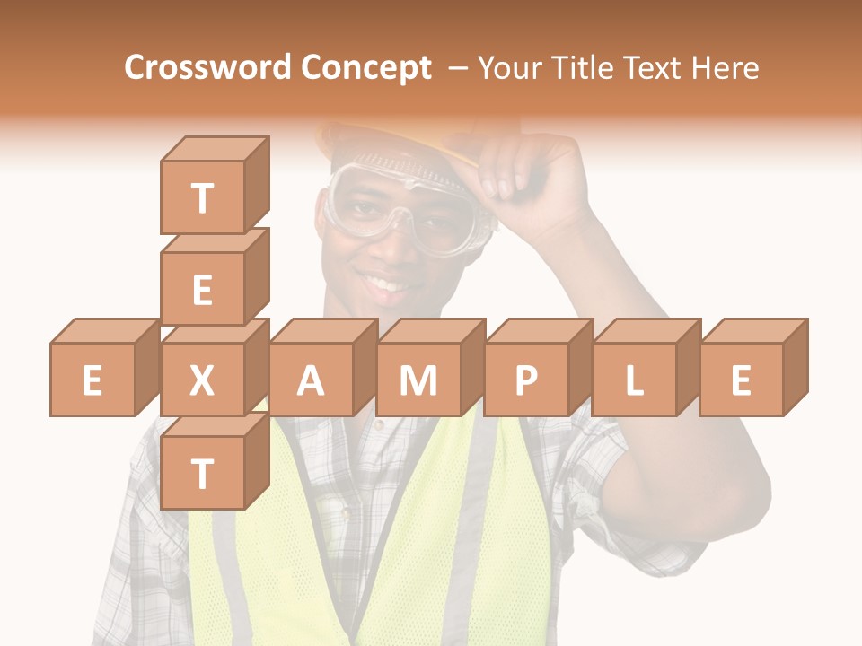 Blue Collar Occupation Goggles PowerPoint Template