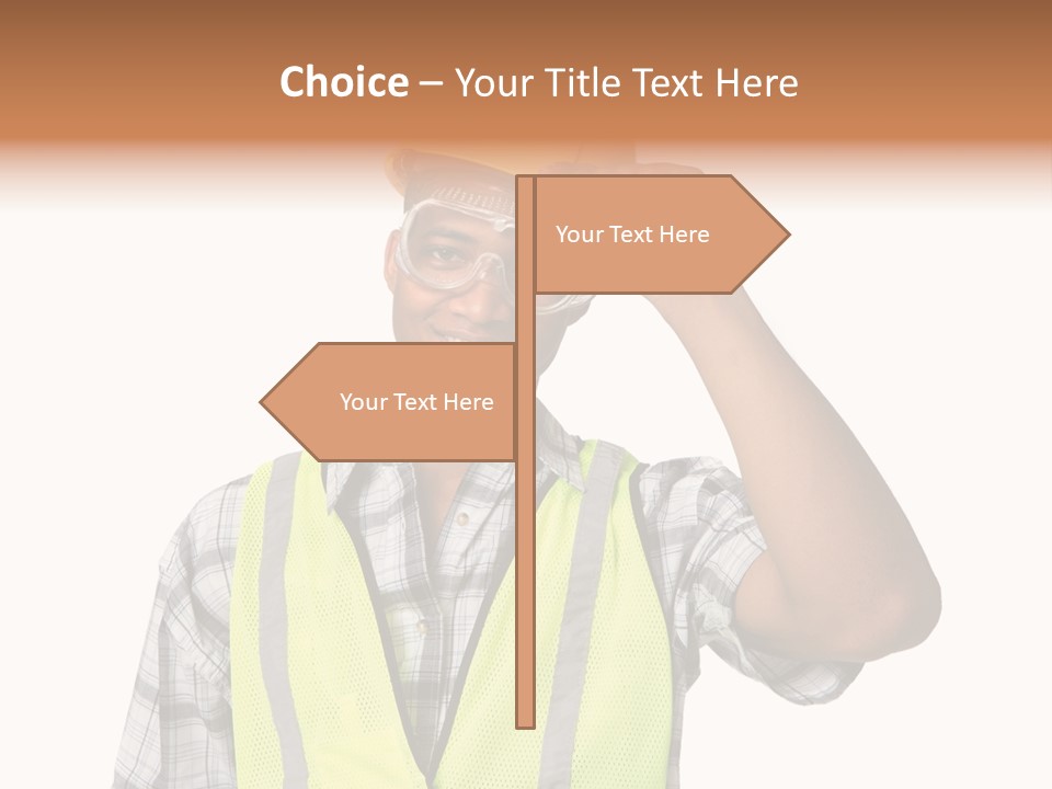 Blue Collar Occupation Goggles PowerPoint Template