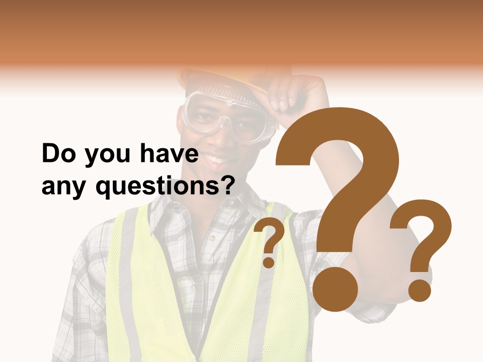 Blue Collar Occupation Goggles PowerPoint Template