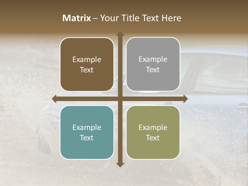 Rain Storm Road PowerPoint Template
