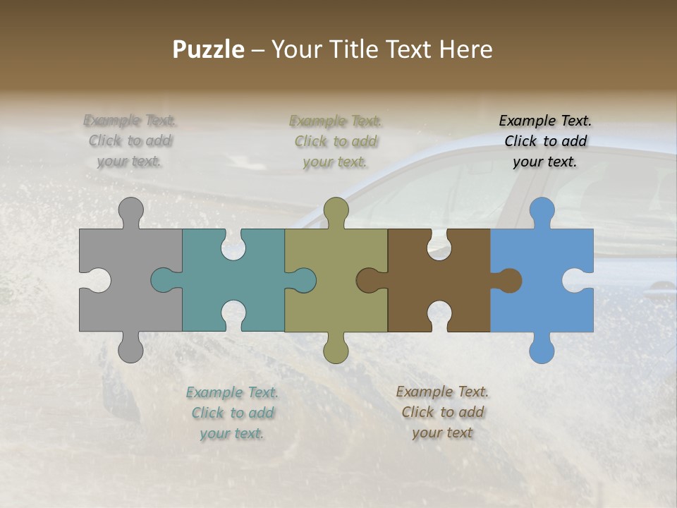 Rain Storm Road PowerPoint Template