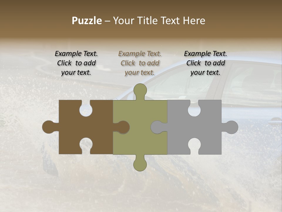 Rain Storm Road PowerPoint Template