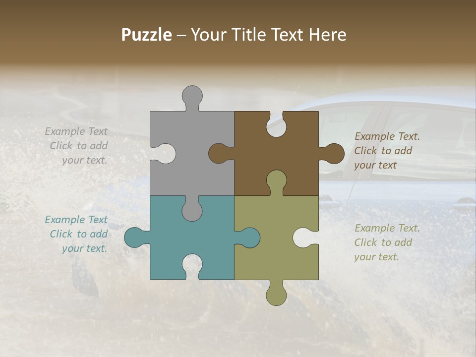 Rain Storm Road PowerPoint Template