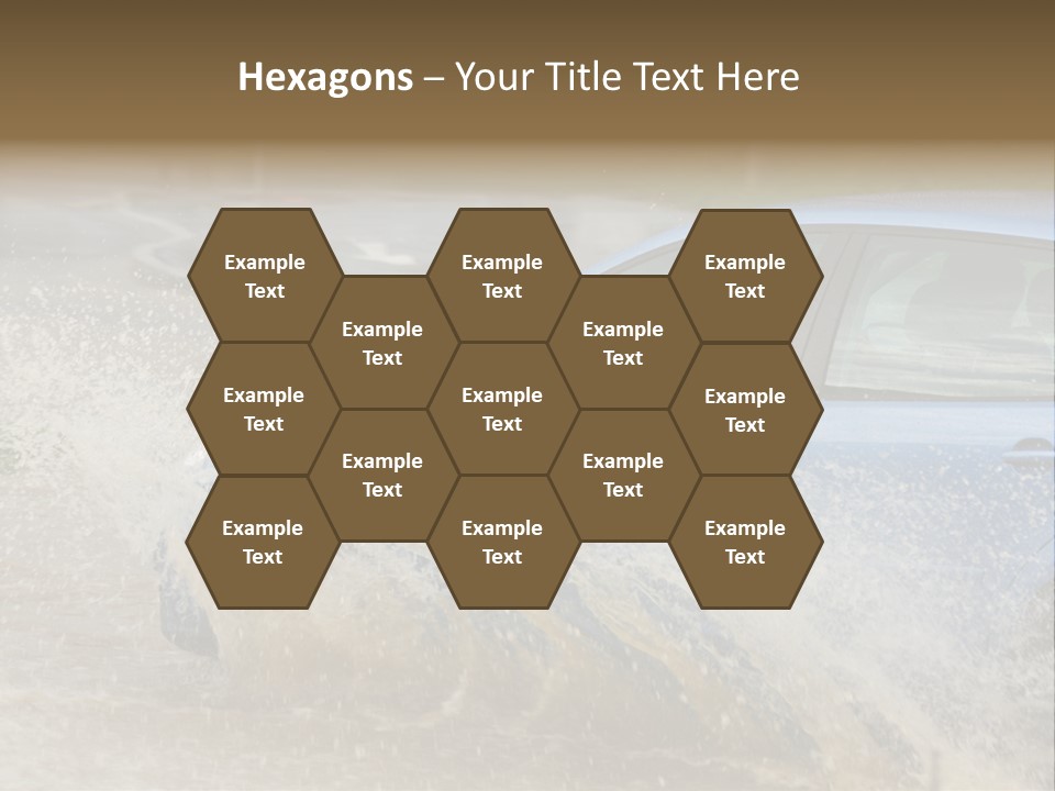 Rain Storm Road PowerPoint Template