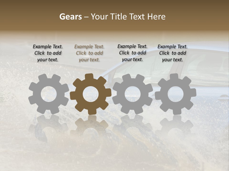 Rain Storm Road PowerPoint Template