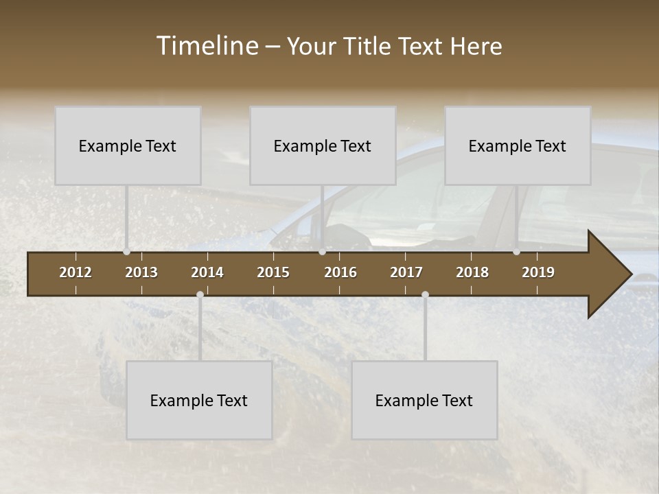Rain Storm Road PowerPoint Template