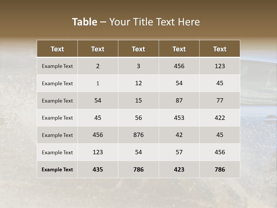 Rain Storm Road PowerPoint Template