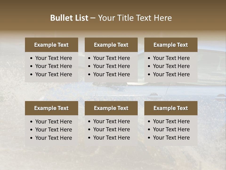 Rain Storm Road PowerPoint Template