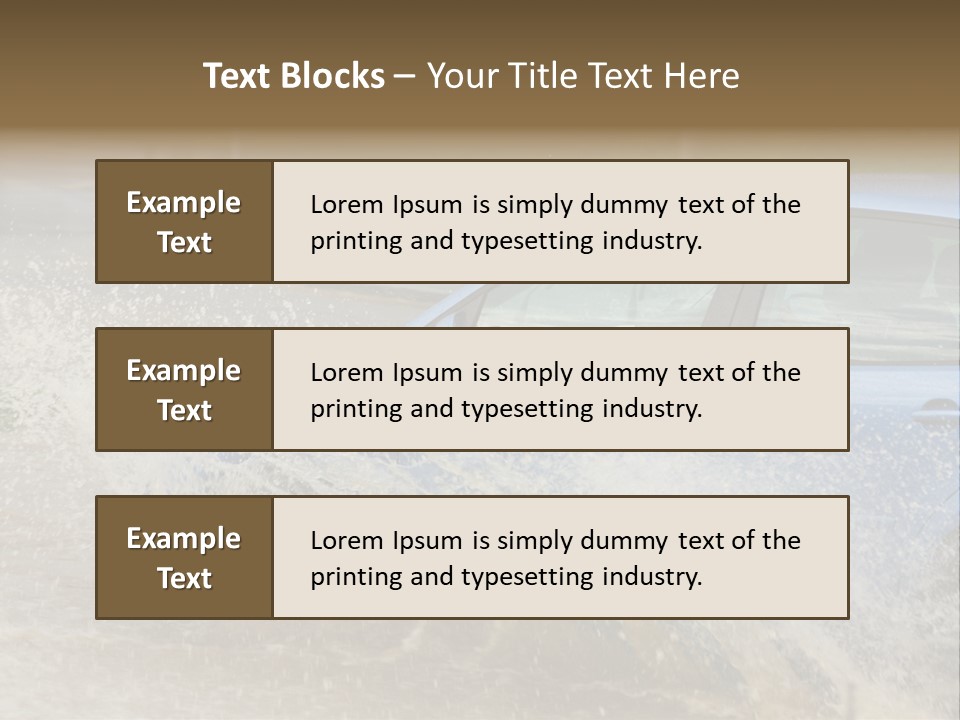 Rain Storm Road PowerPoint Template