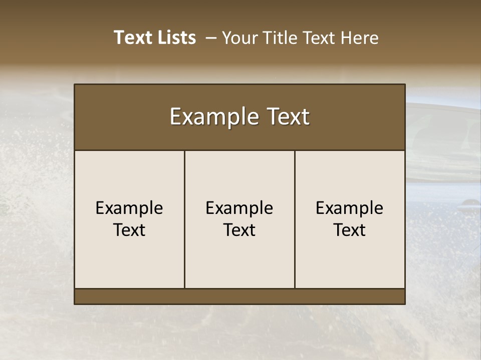 Rain Storm Road PowerPoint Template
