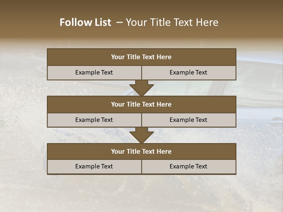 Rain Storm Road PowerPoint Template