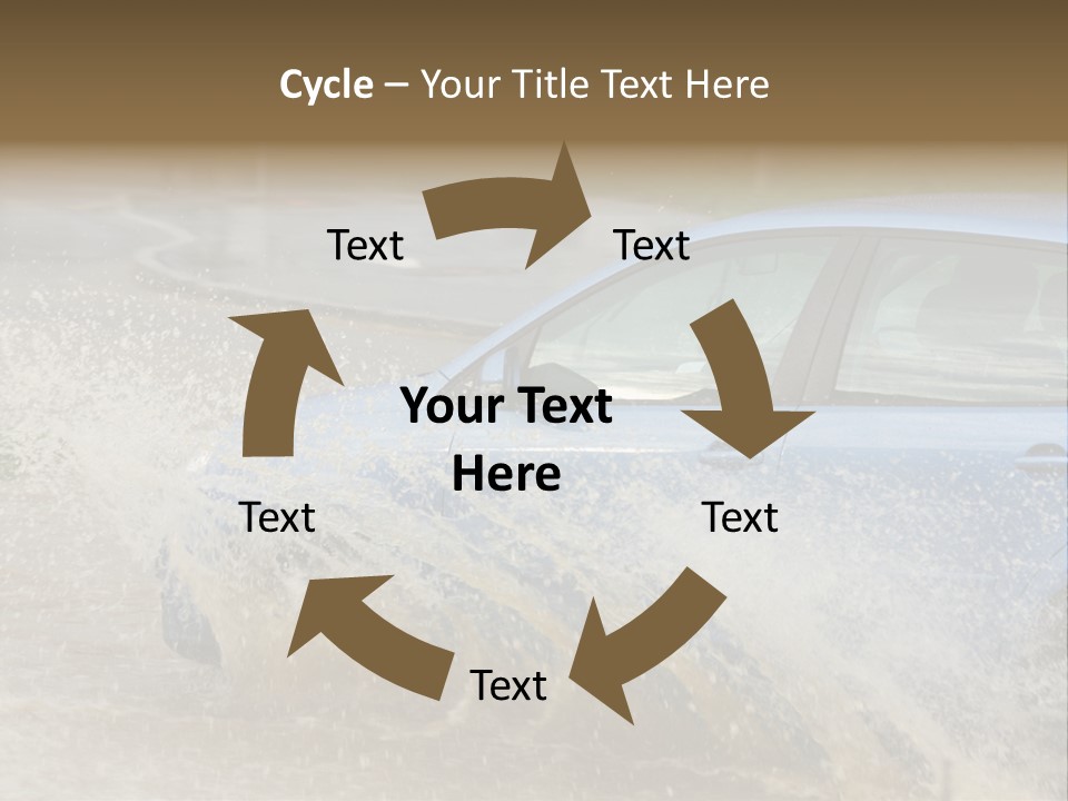 Rain Storm Road PowerPoint Template
