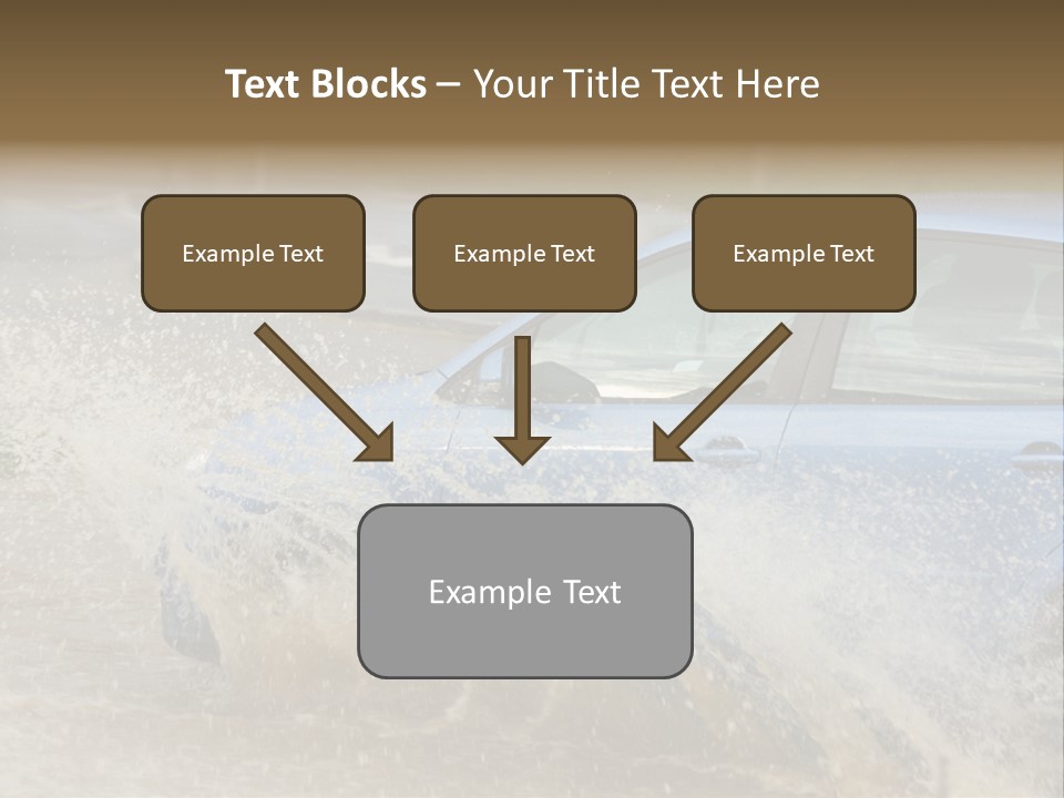 Rain Storm Road PowerPoint Template