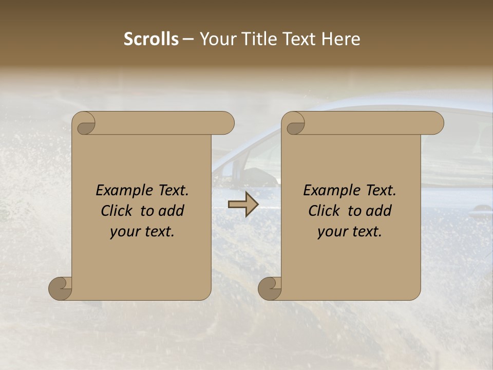 Rain Storm Road PowerPoint Template