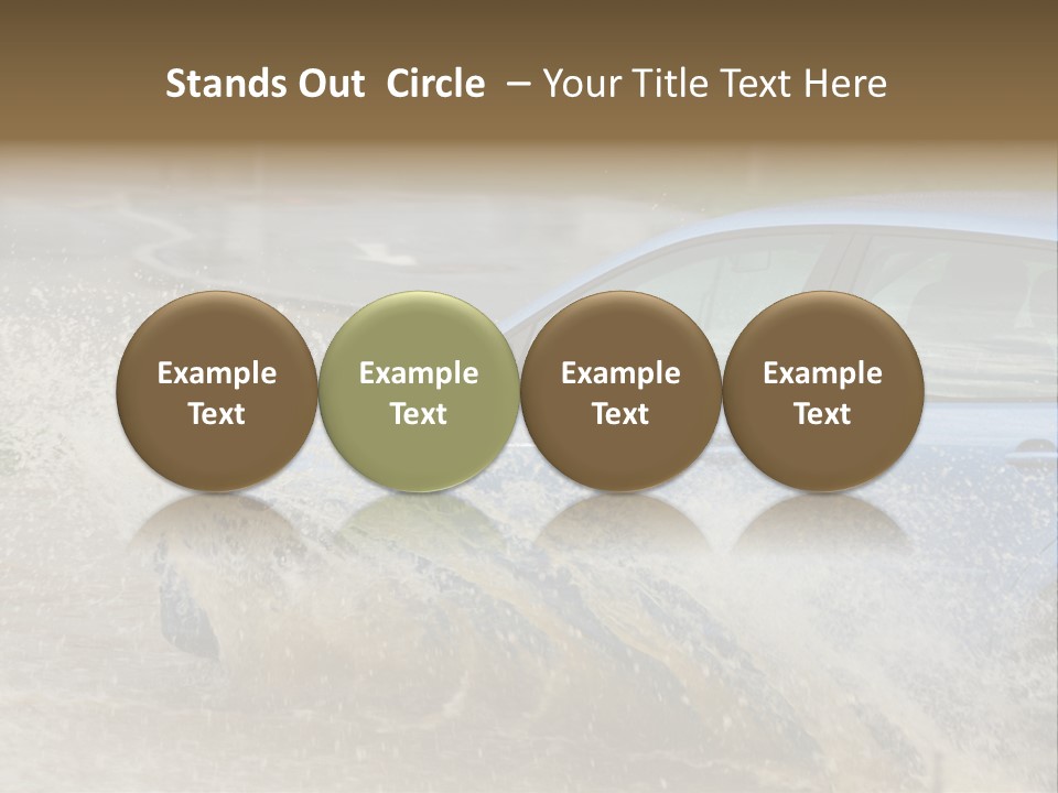 Rain Storm Road PowerPoint Template