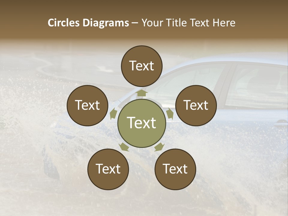 Rain Storm Road PowerPoint Template