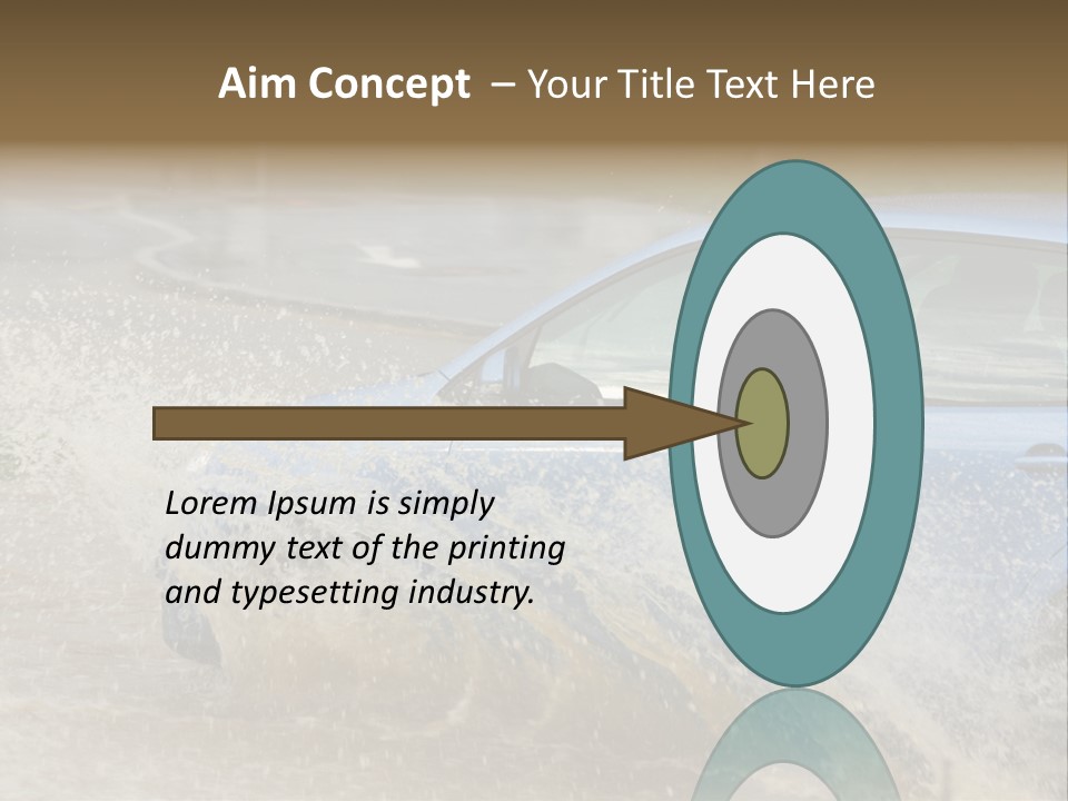 Rain Storm Road PowerPoint Template